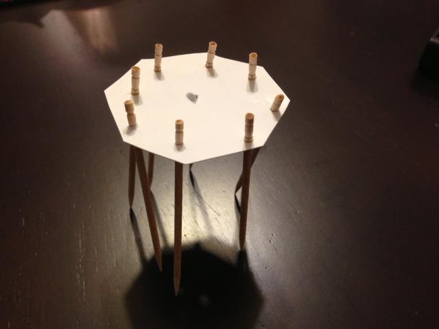Toothpicks for Attaching Mobile Shapes